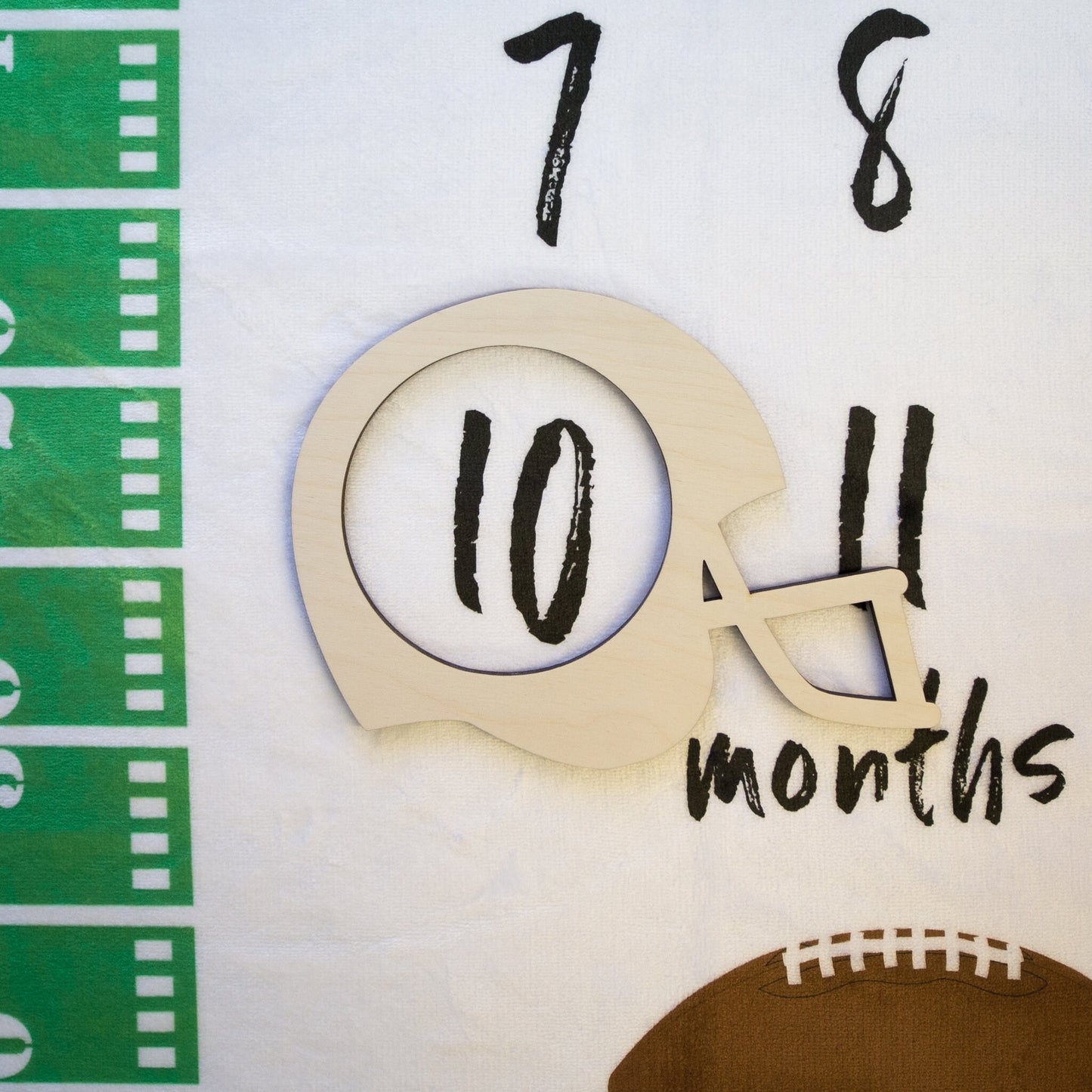 Football Baby Milestone Blanket, B3