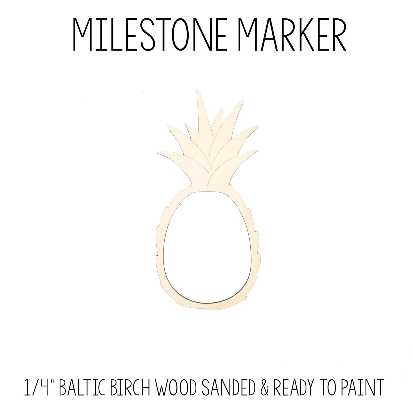 Pineapple Milestone Marker for Milestone Blanket