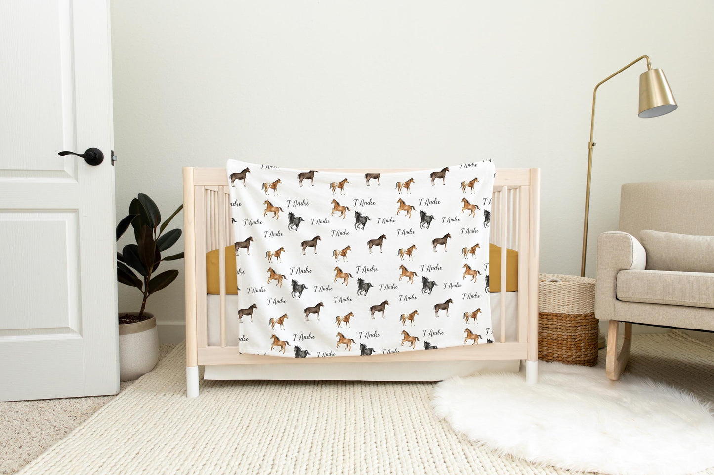 Horse Swaddle Blanket, M20