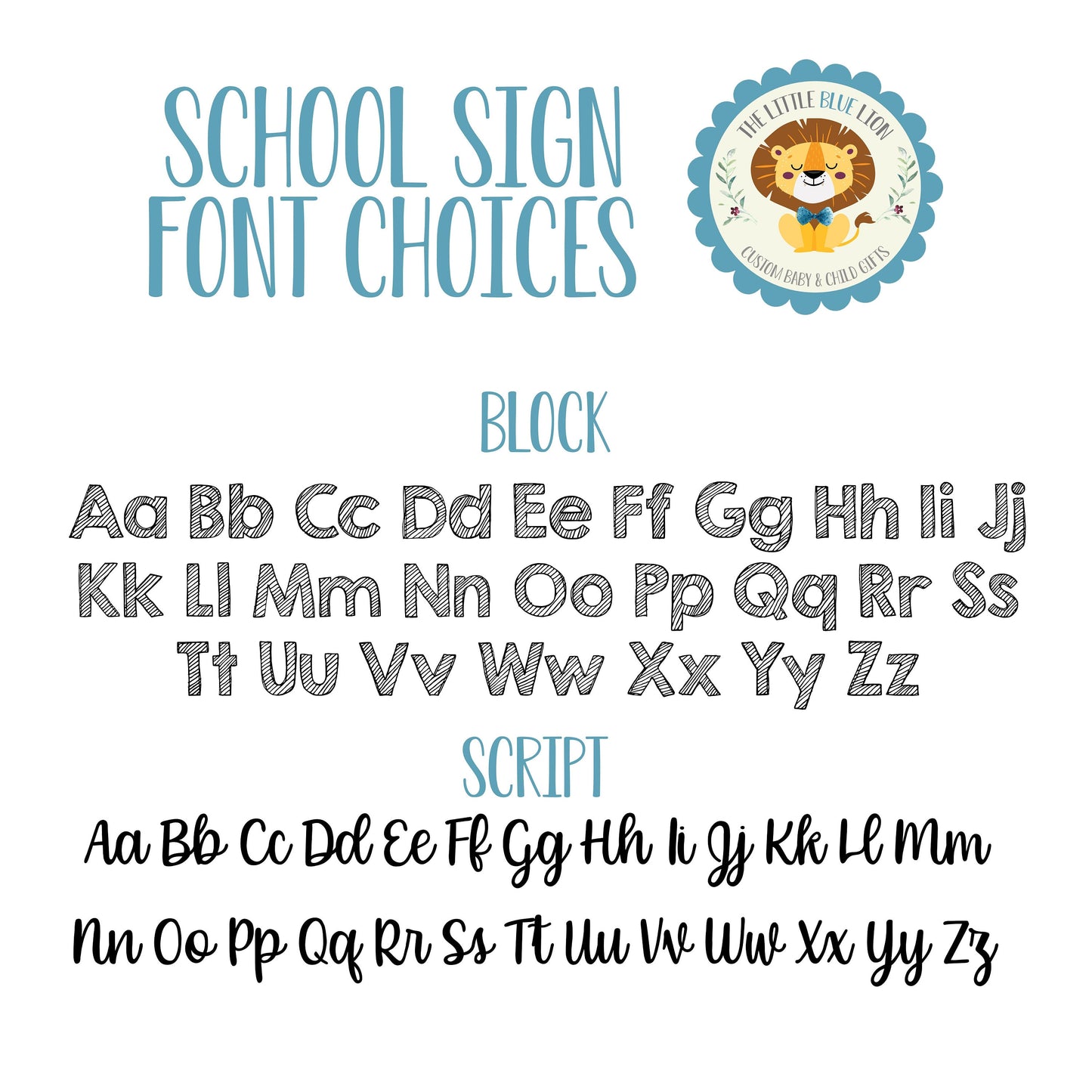 Reusable First and Last Day of School Sign, Red and Blue