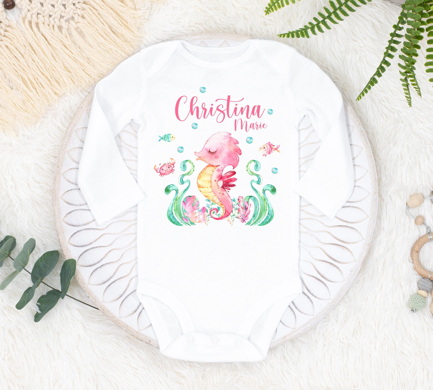 Sea life Baby Bodysuit, Ocean Life Baby Outfit O5