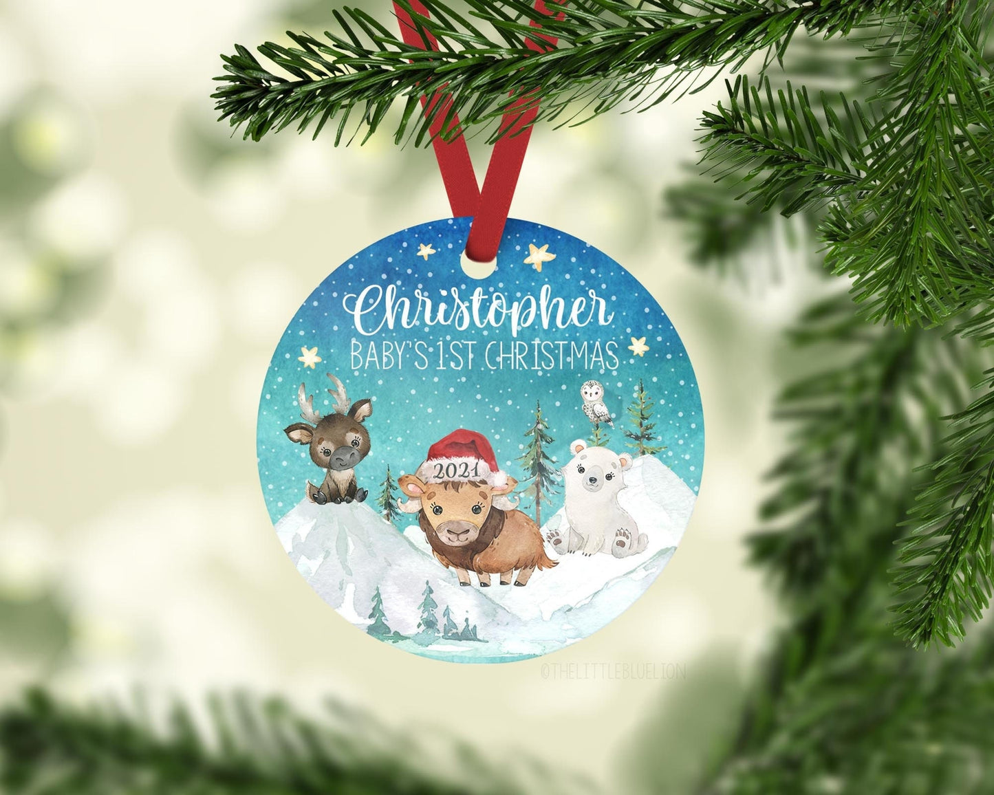 North Pole Baby First Christmas Ornament, B45