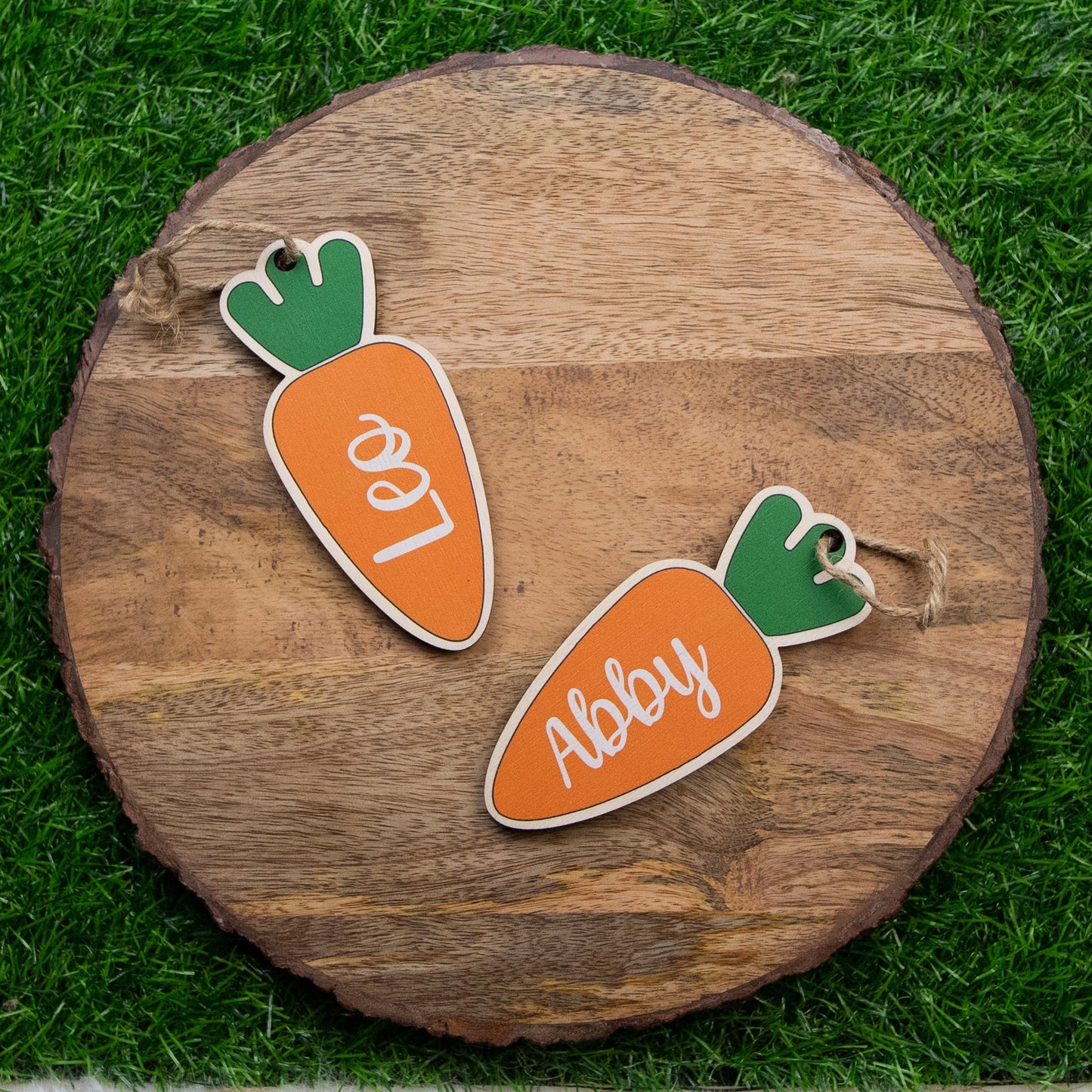 Easter Basket Personalized Name Tag - Carrot