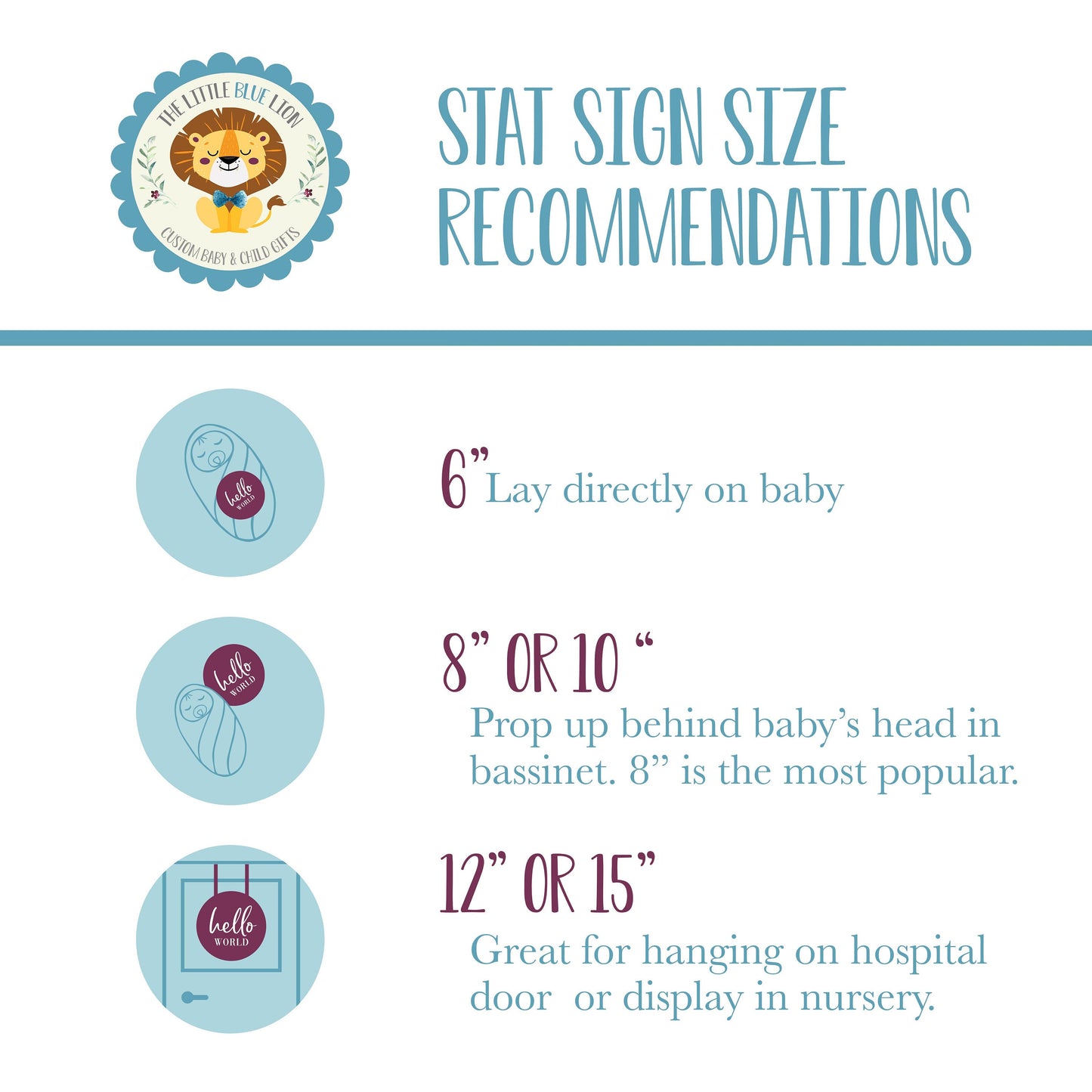 Girl Cherry Blossom Floral Wood Birth Stat Sign F27