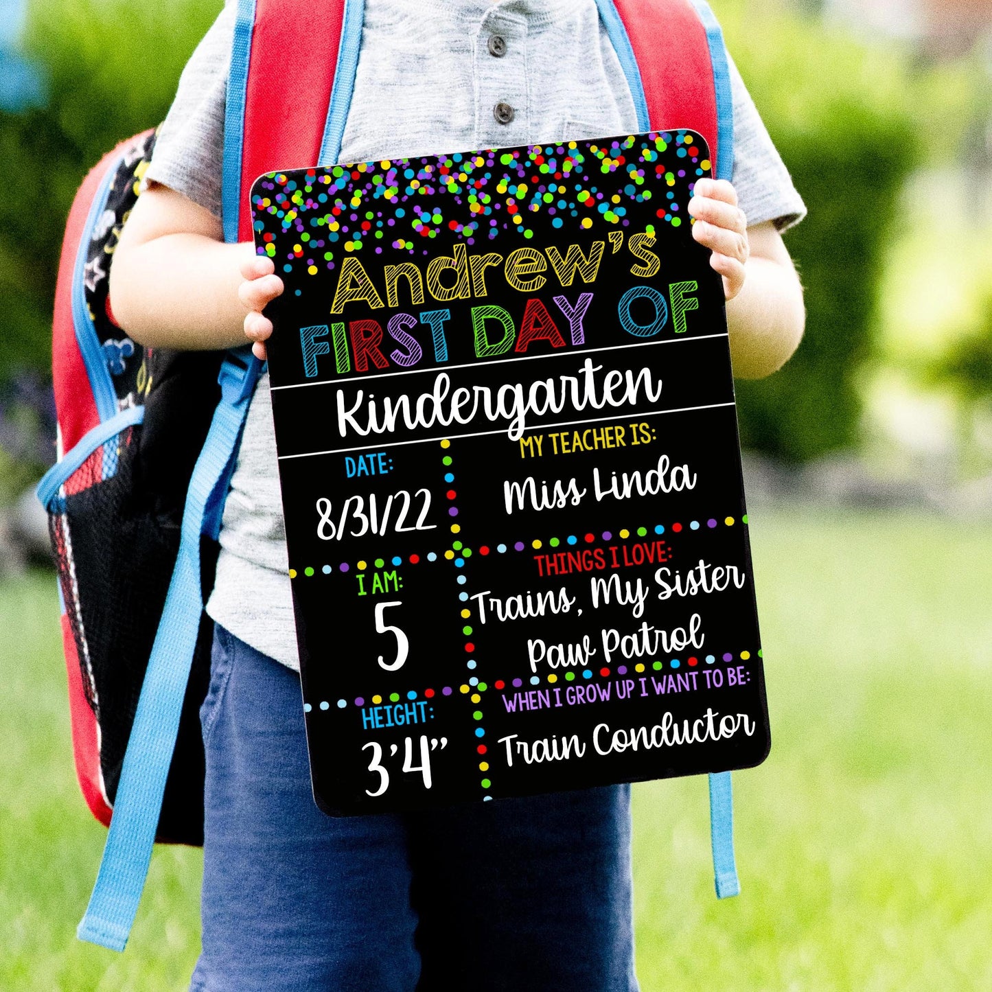 First Day of School Liquid Chalk Sign, Sets