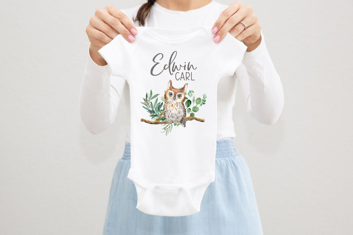 Owl Baby Bodysuit, W37