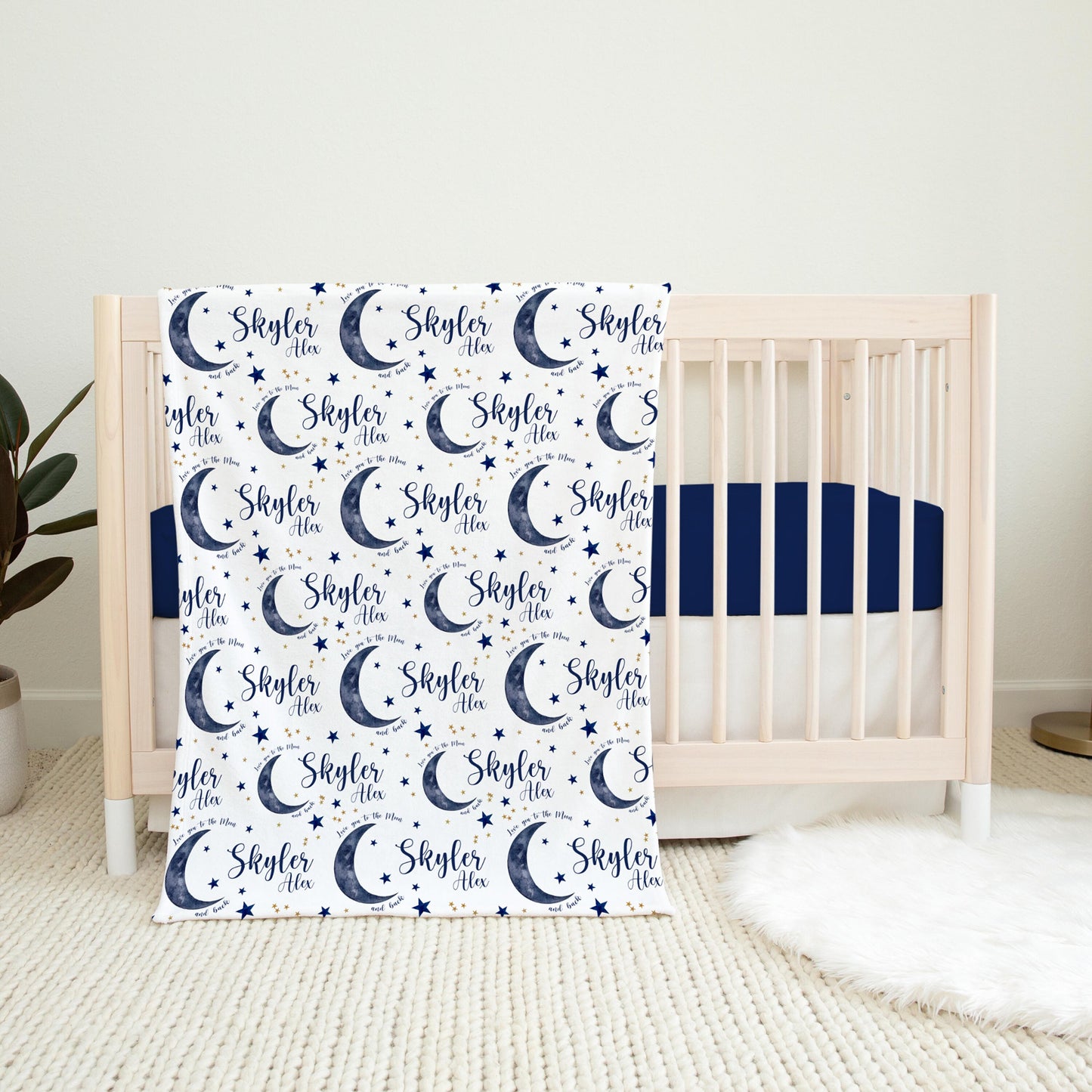Moon Swaddle Set, Love You To The Moon and Back, T10