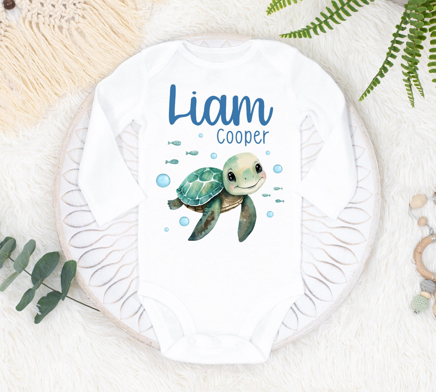 Turtle Baby Bodysuit, O33