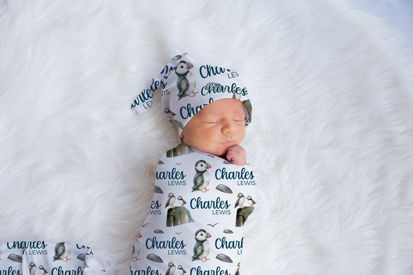 Puffin Swaddle Set, O37