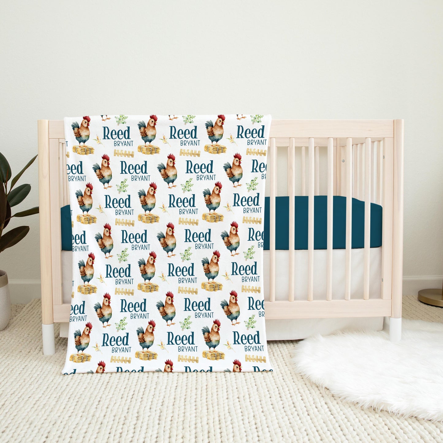Rooster Swaddle Set, Farm C35