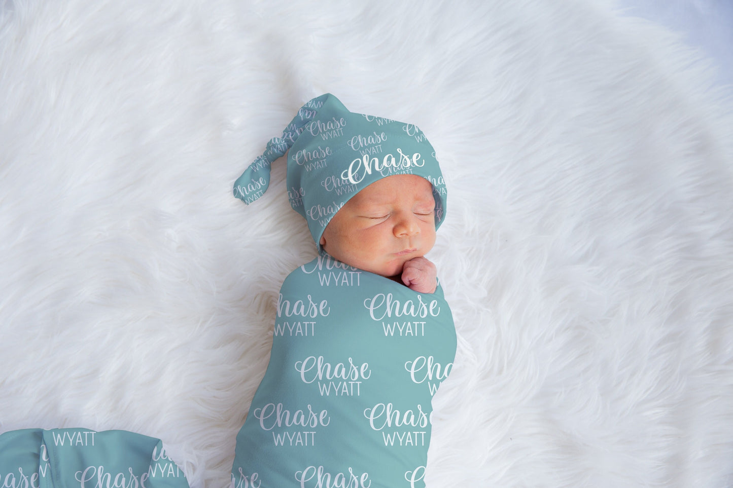 Baby Name Swaddle Set
