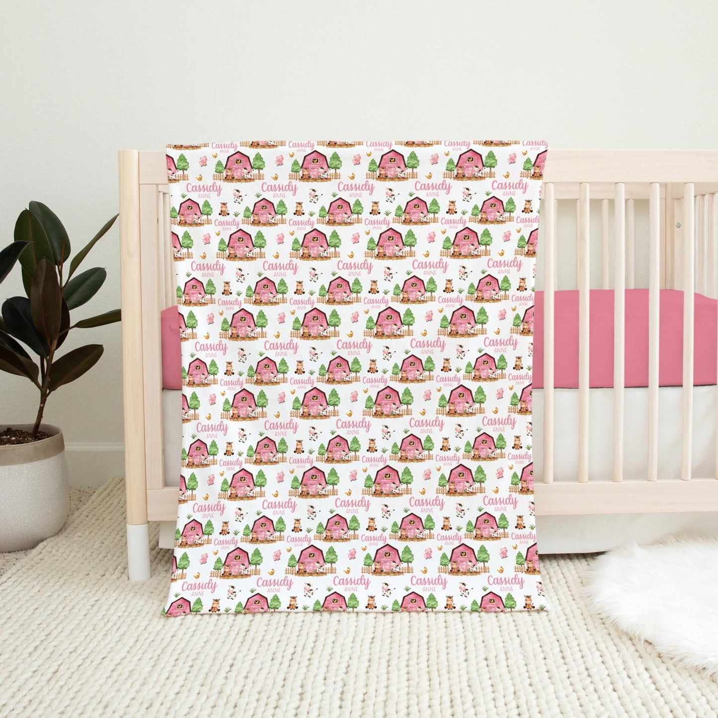 Girl Farm Swaddle Set, C45