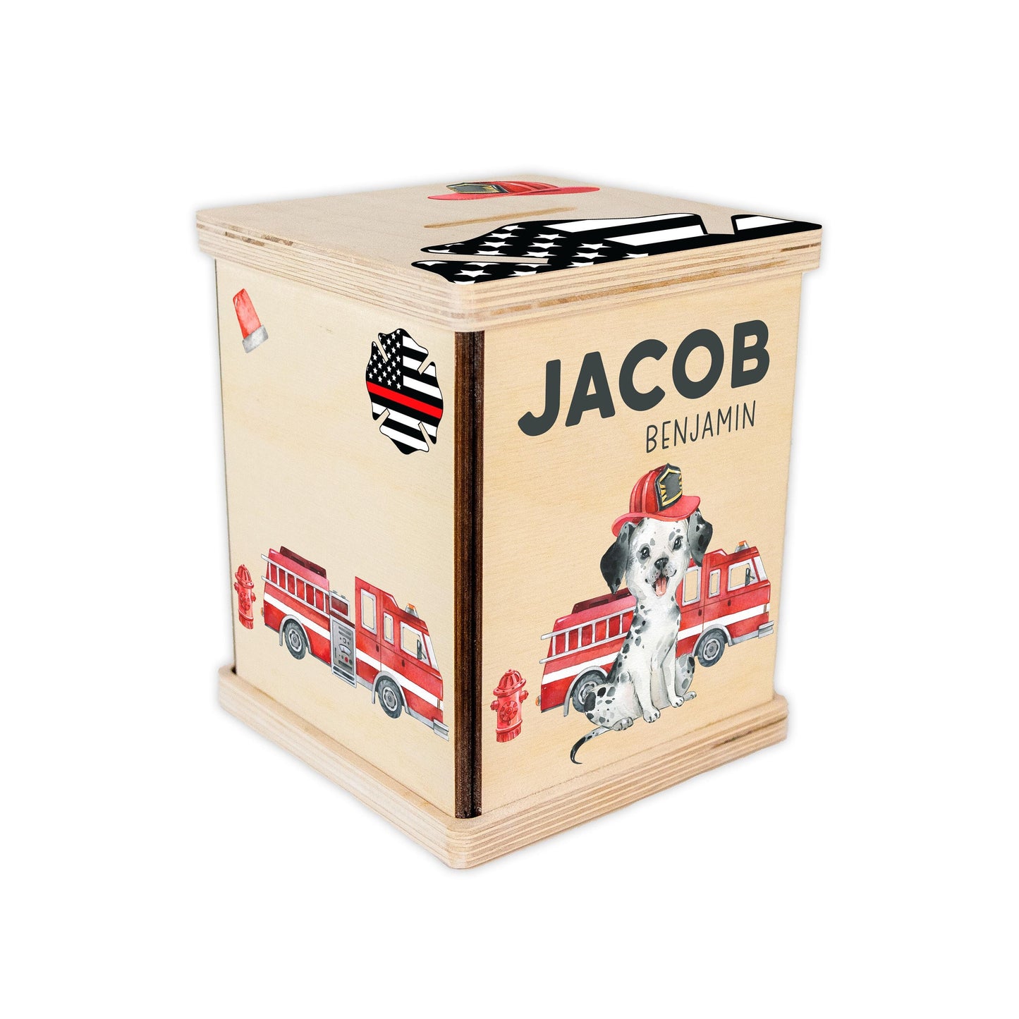 Fire Truck Piggy Bank, B64