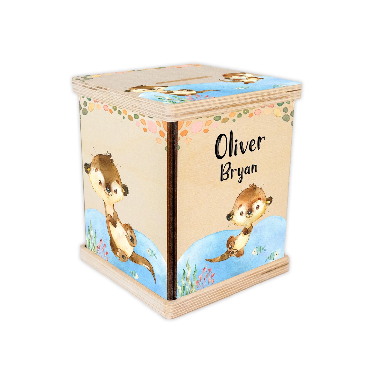 Otter Piggy Bank, Baby Boy O10