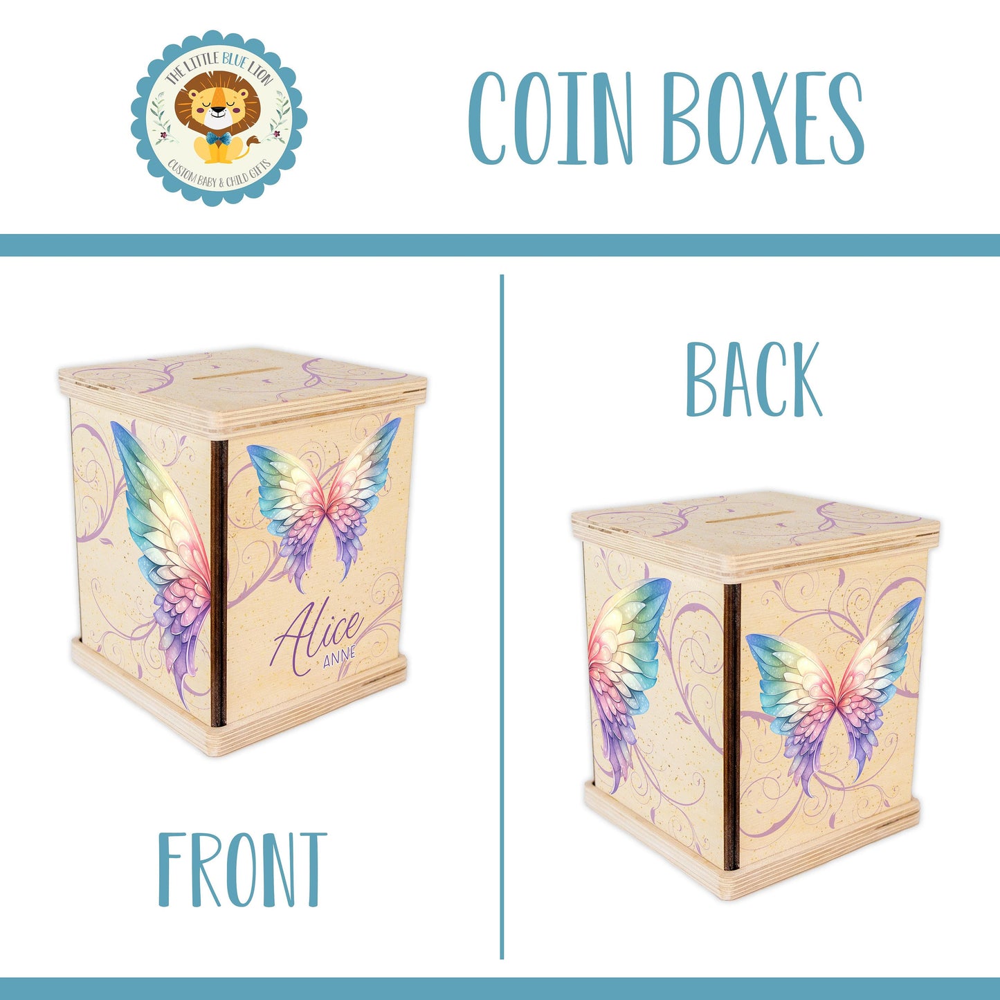 Fairy Wings Piggy Bank, G75