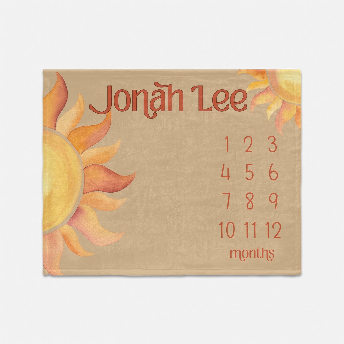 Sun Milestone Blanket, You Are My Sunshine Baby Milestone Blanket T73