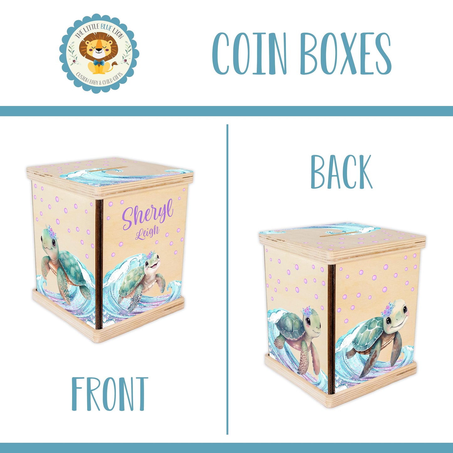 Girl Turtle Piggy Bank, O46