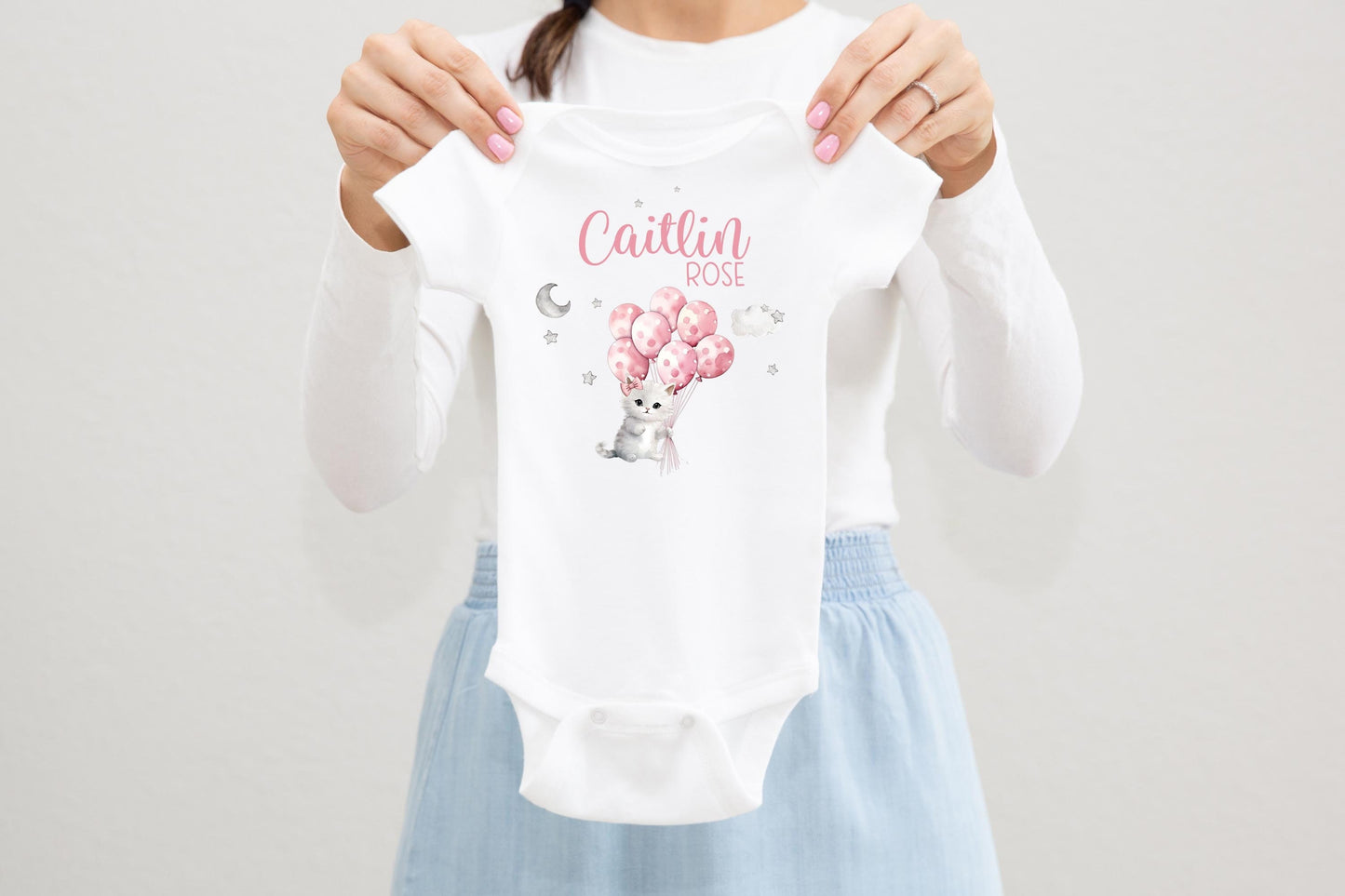 Girl Kitty Lullaby Baby Bodysuit, G85