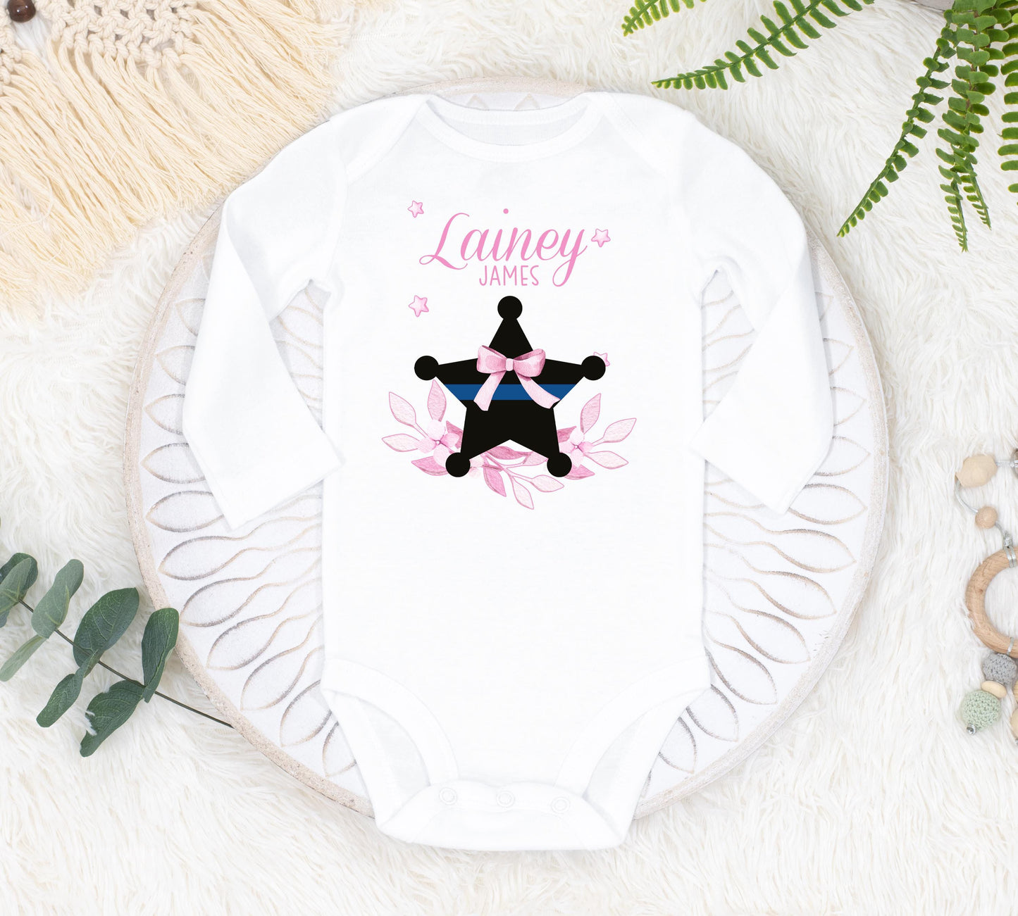 Girl Sheriff Baby Bodysuit, B17