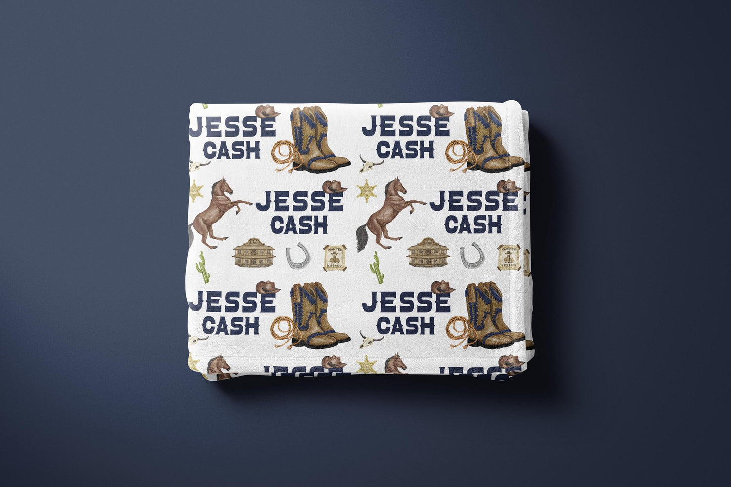 Western Blanket, Cowboy Baby Blanket