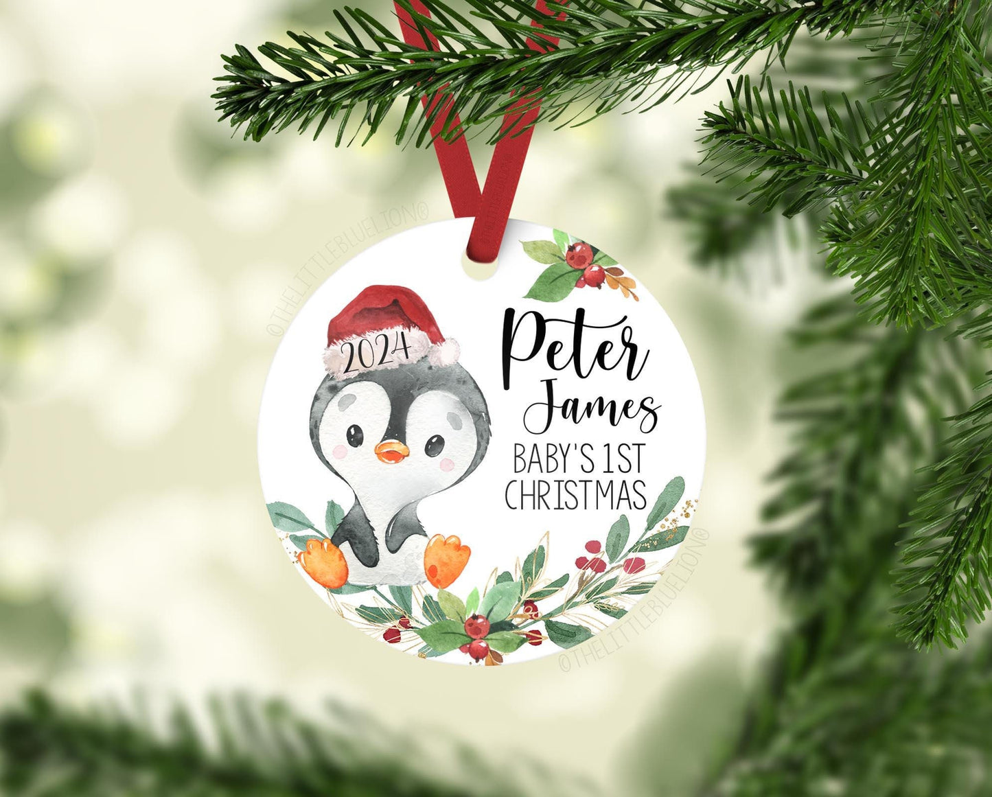 Penguin First Christmas Ornament, O29