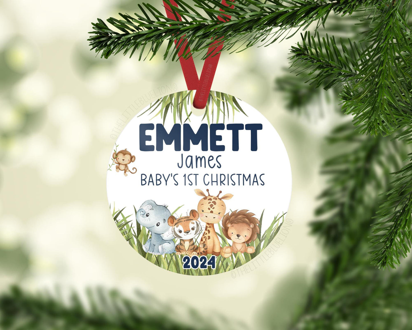 Safari Baby 1st Christmas Ornament, 6S3