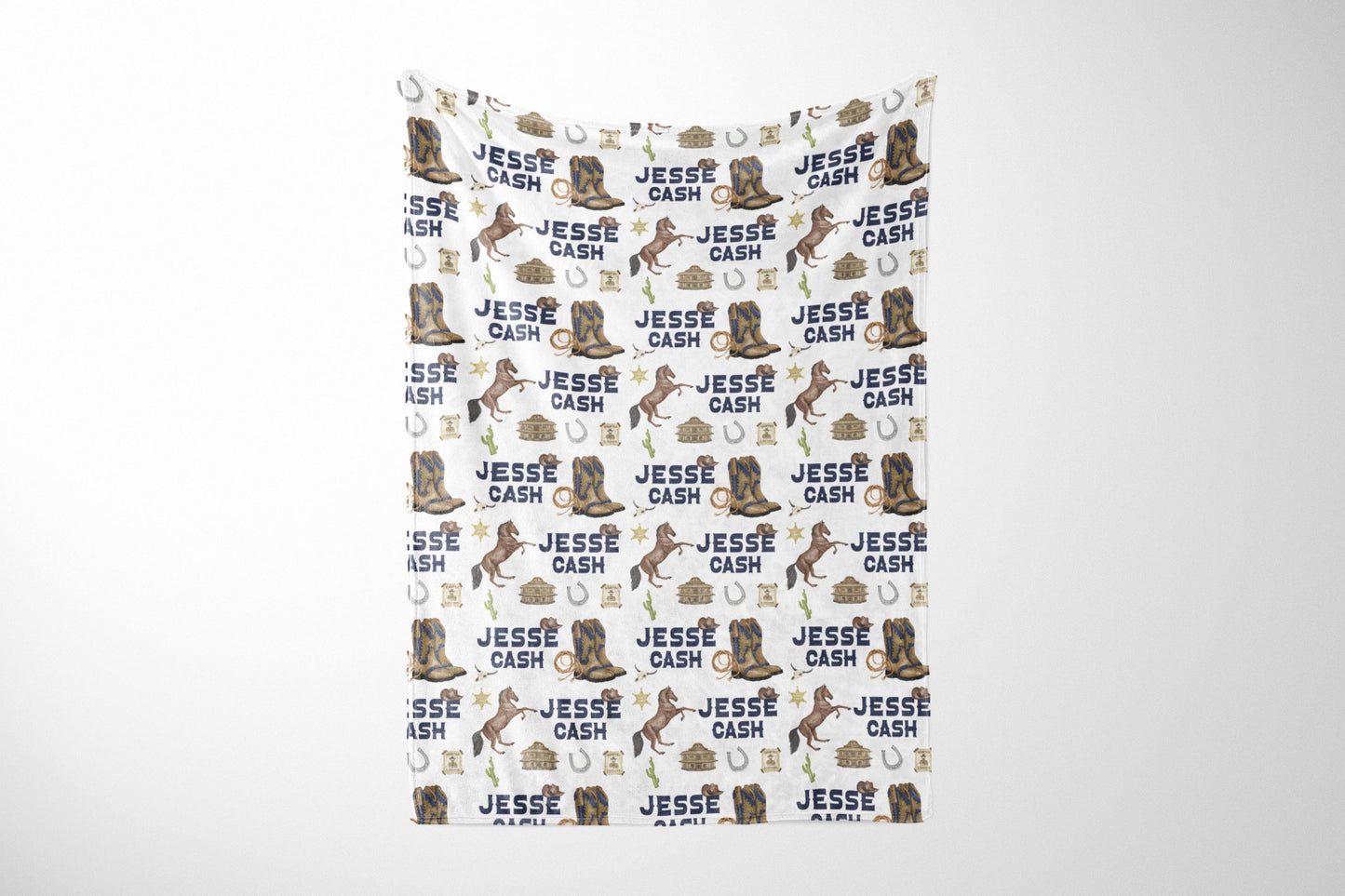 Western Blanket, Cowboy Baby Blanket