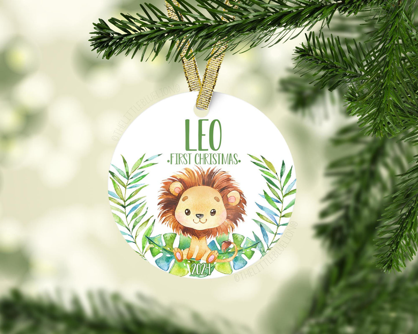 Lion Baby 1st Christmas Ornament, S3