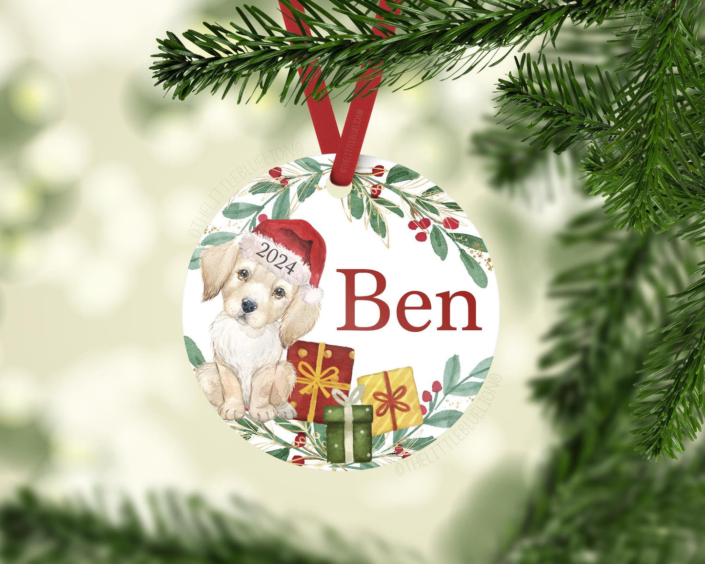 Labrador Dog Christmas Ornament