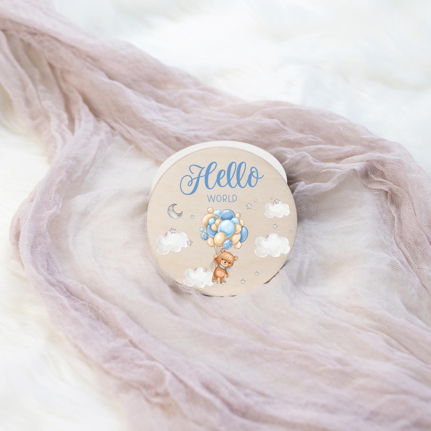 Bear Balloon Milestone Cards, T57