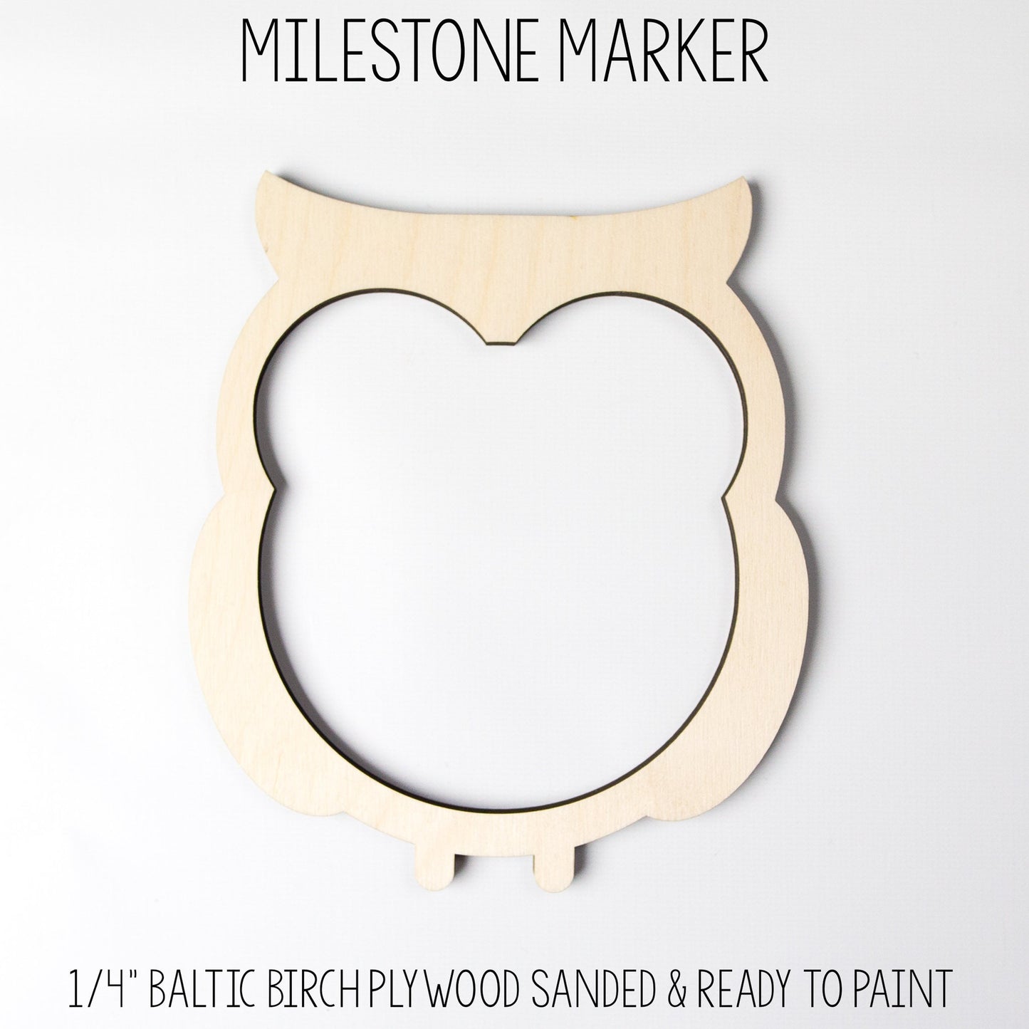 Owl Milestone Marker for Milestone Blanket