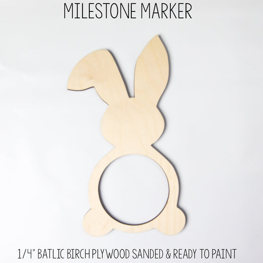 Bunny Milestone Marker for Milestone Blanket