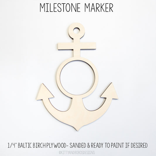 Anchor Milestone Marker for Milestone Blanket