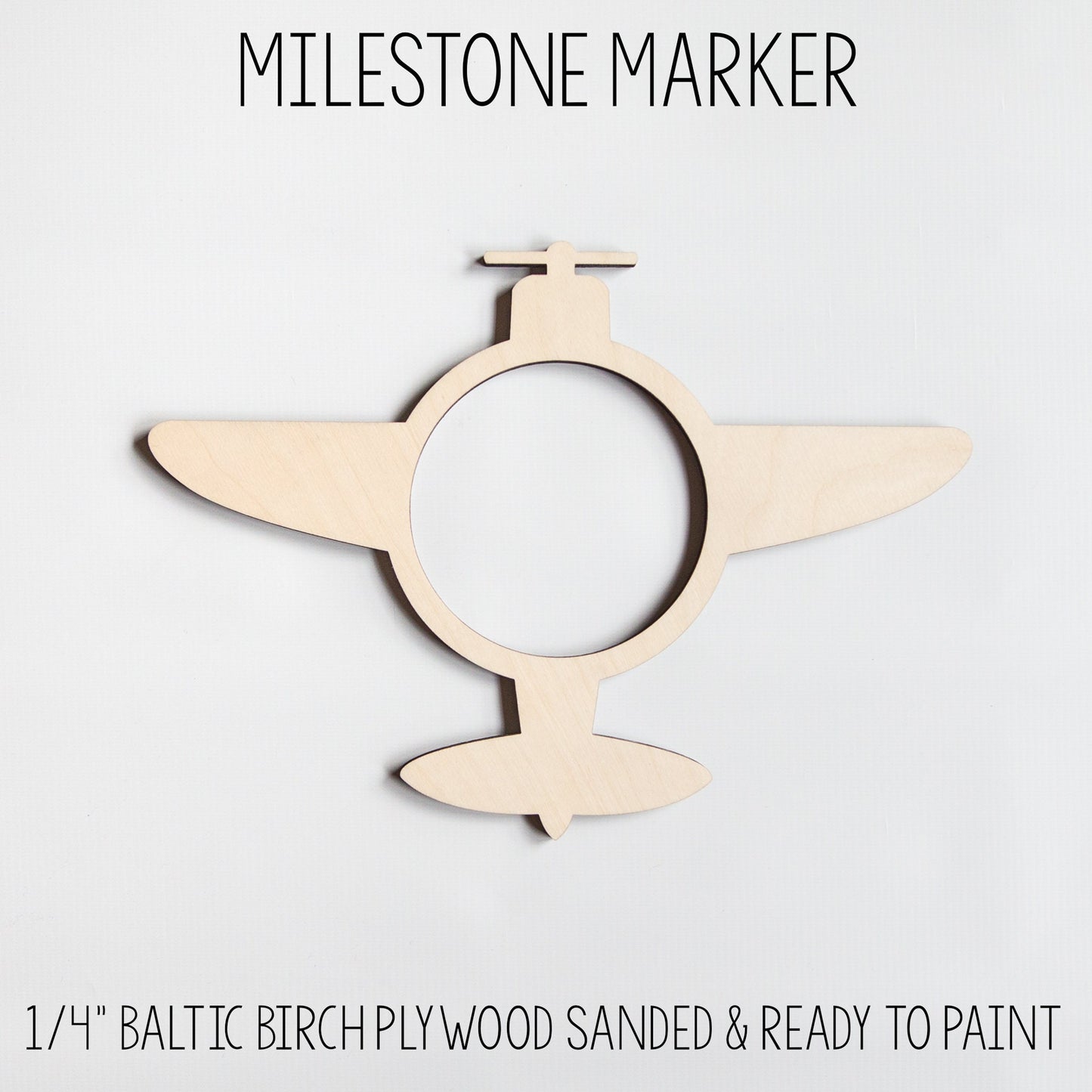 Airplane Milestone Marker for Milestone Blanket