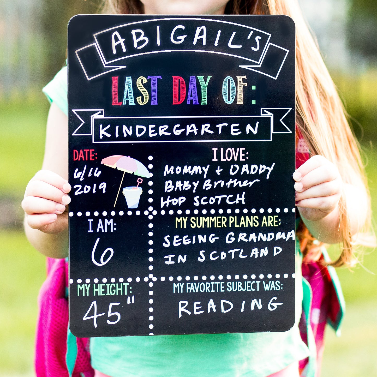 Reusable First and Last Day of School Sign, Liquid Chalk