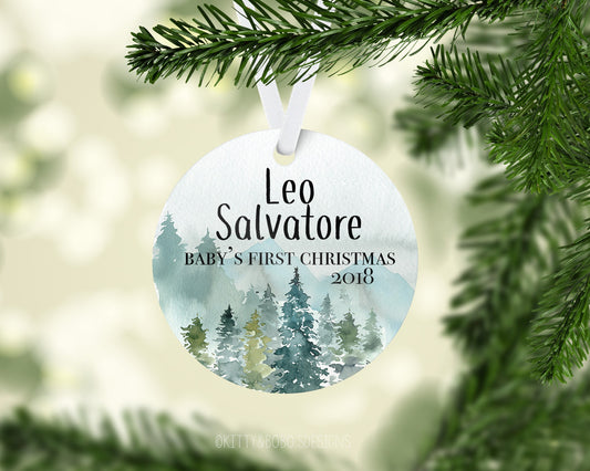 Forest Baby's 1st Christmas Ornament