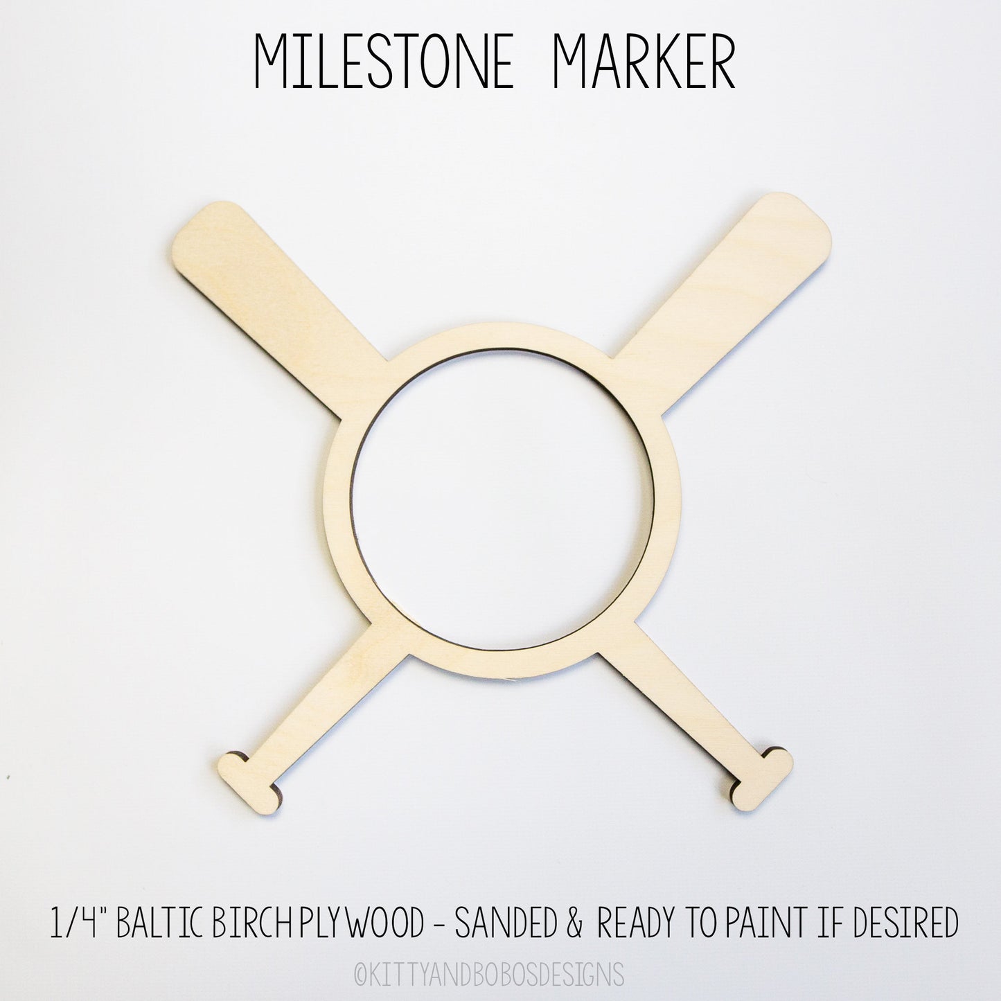 Baseball Milestone Marker for Milestone Blanket