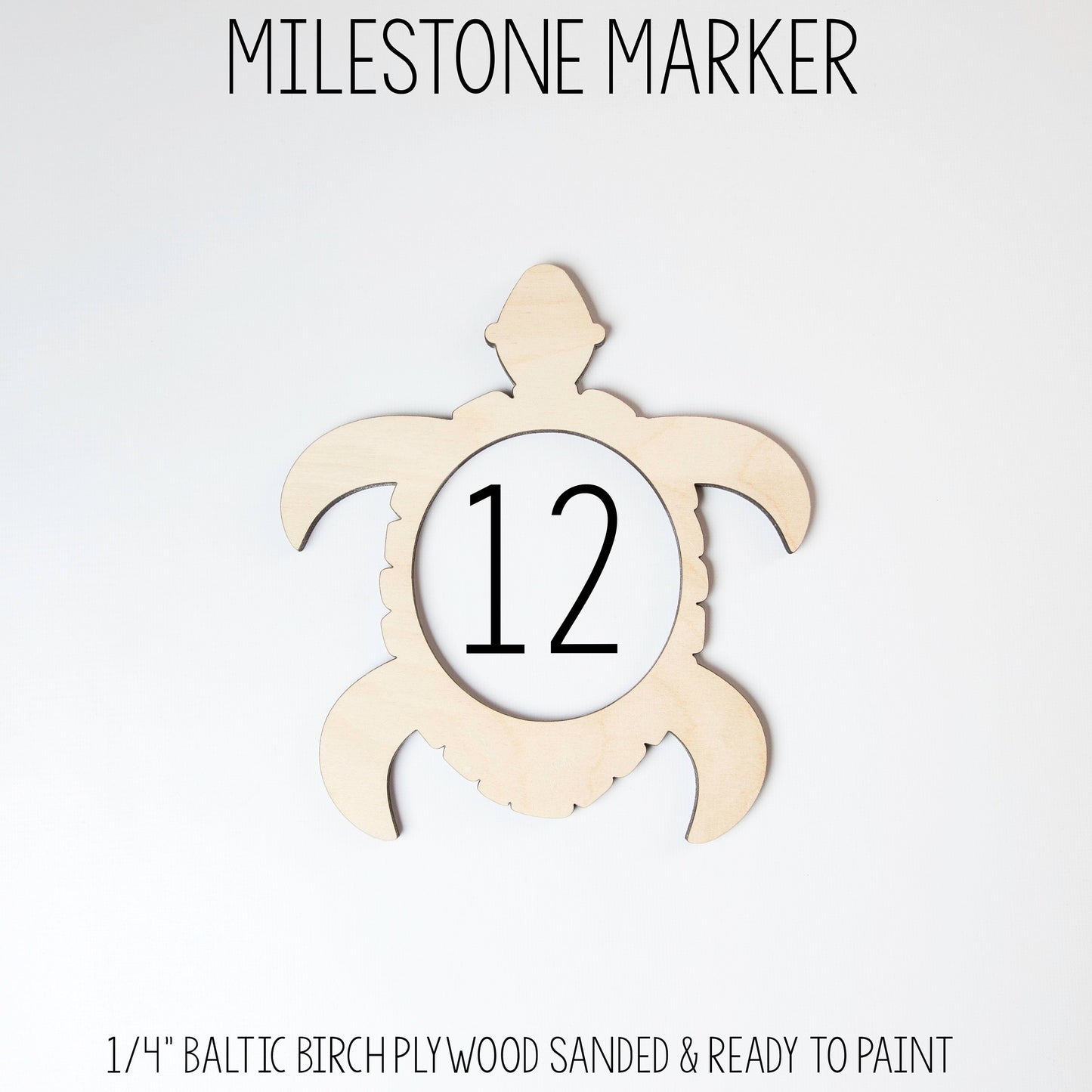 Turtle Marker for Baby Milestone Blanket