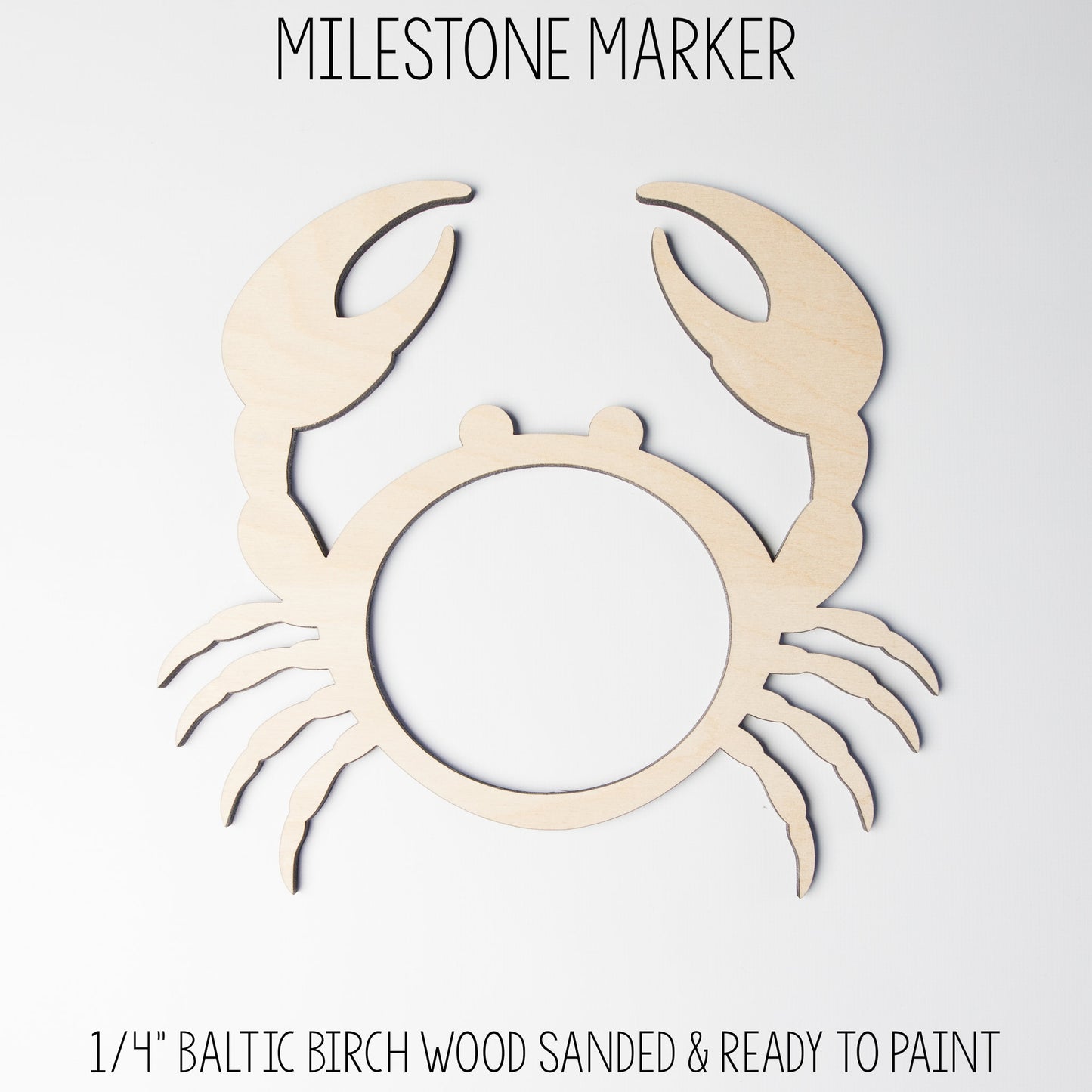 Crab Milestone Marker for Milestone Blanket