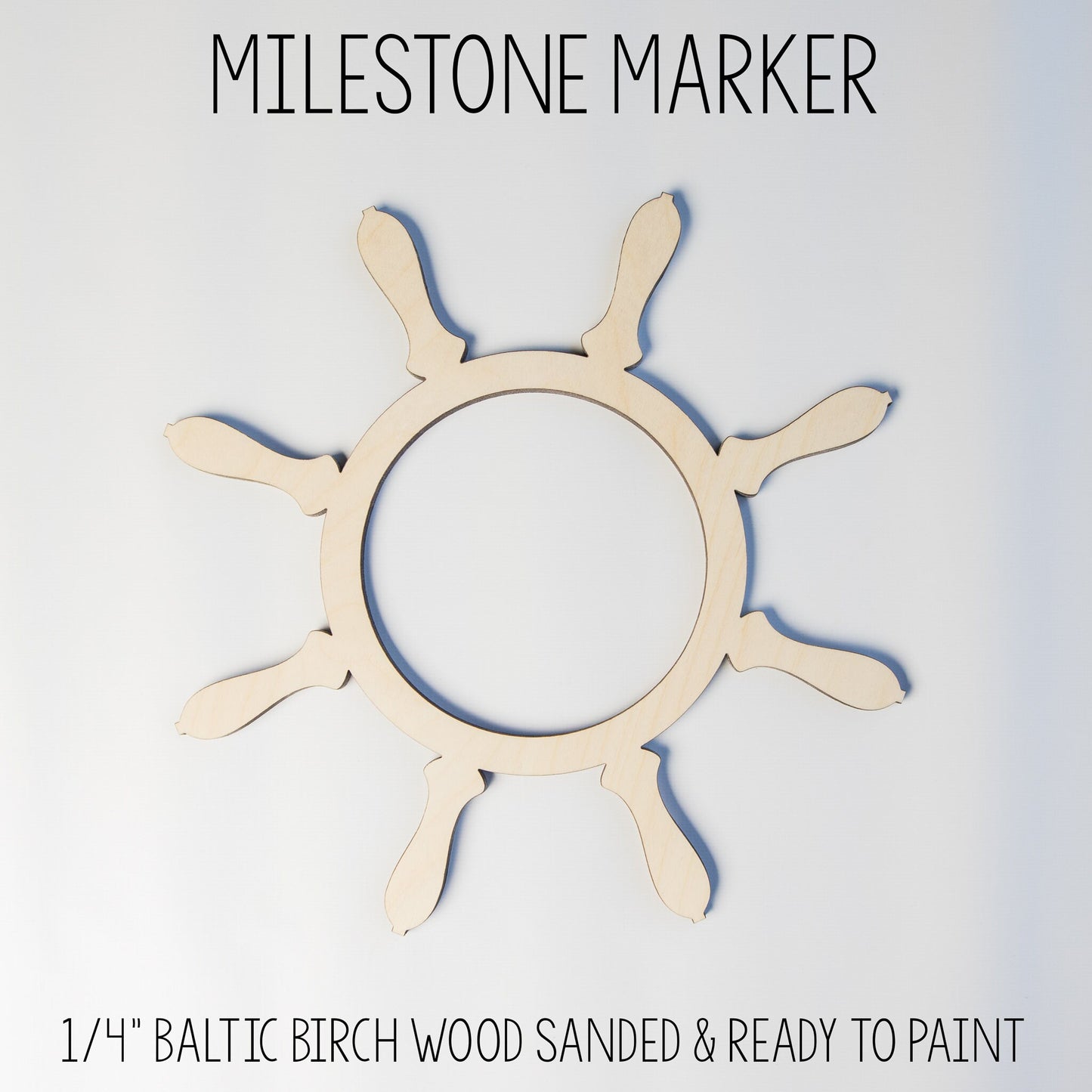 Ship Wheel Marker for Milestone Blanket