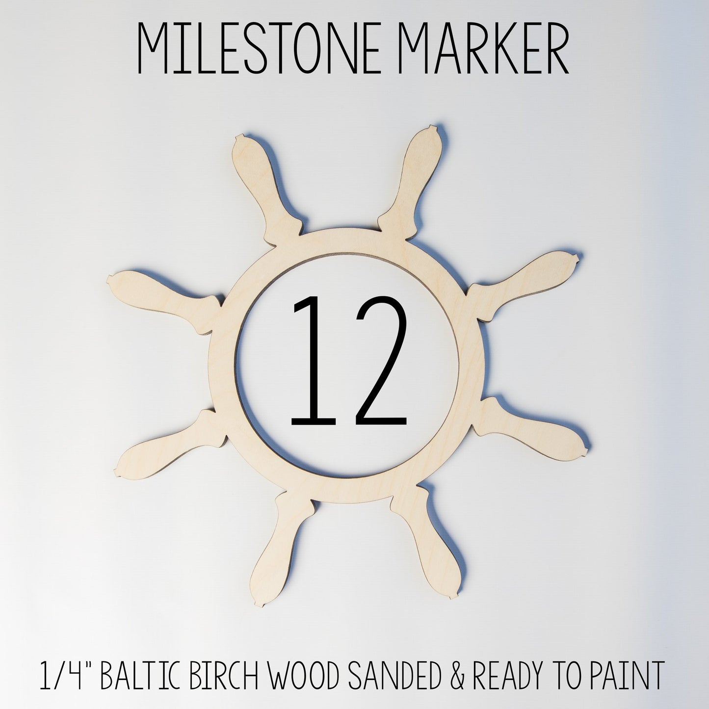 Ship Wheel Marker for Milestone Blanket