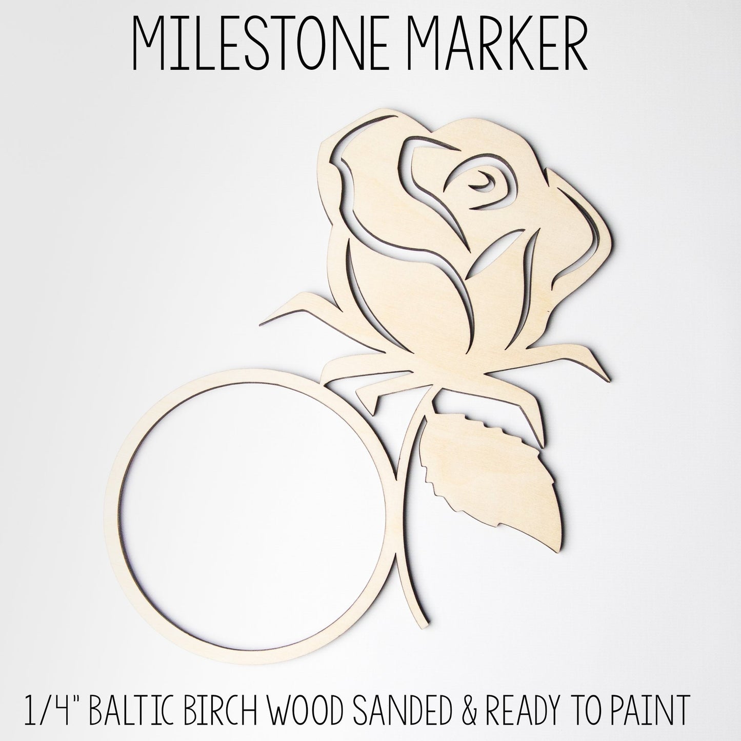 Rose Milestone Marker for Milestone Blanket