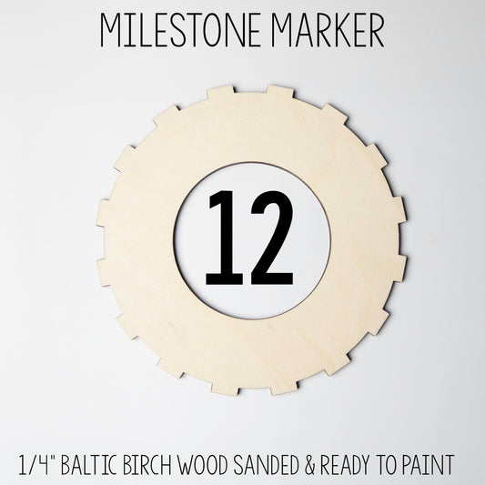 Off Road Tire Milestone Marker for Milestone Blanket