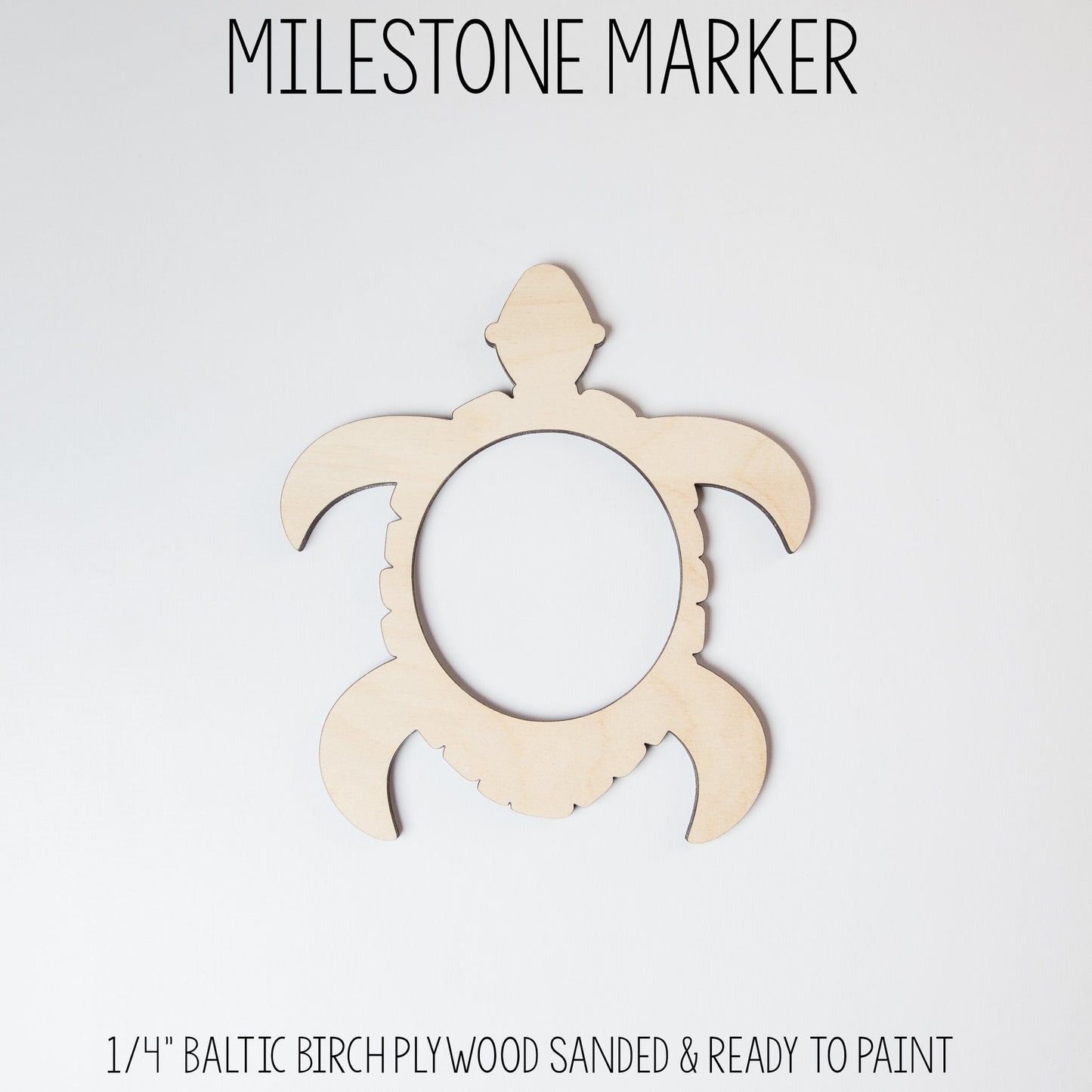 Turtle Milestone Marker for Milestone Blanket