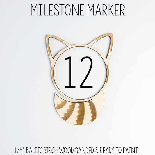 Raccoon Milestone Marker for Milestone Blanket