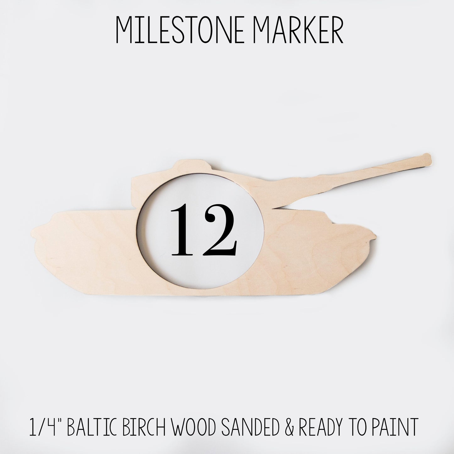 Tank Milestone Marker for Milestone Blanket