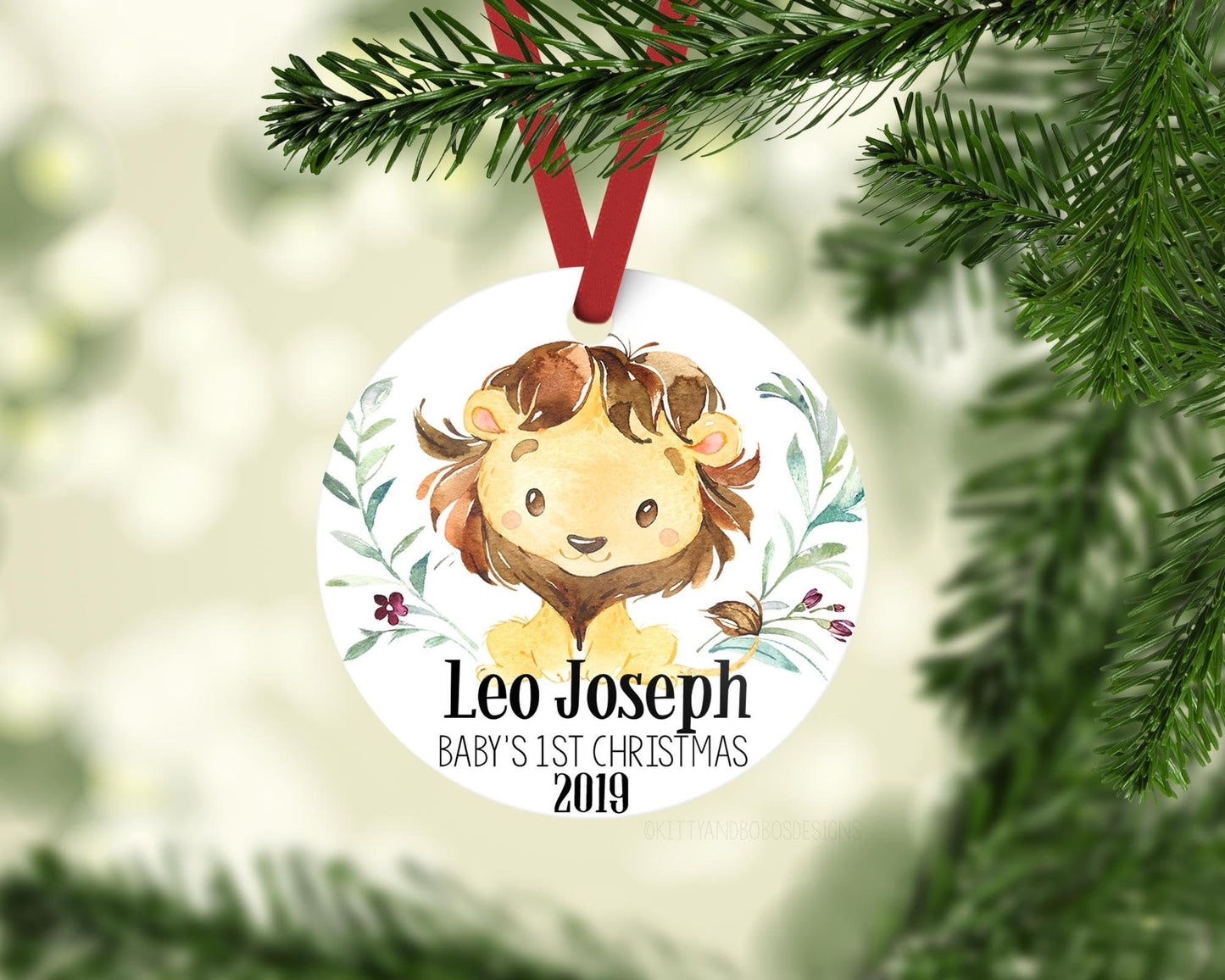 Lion Baby 1st Christmas Ornament, S24