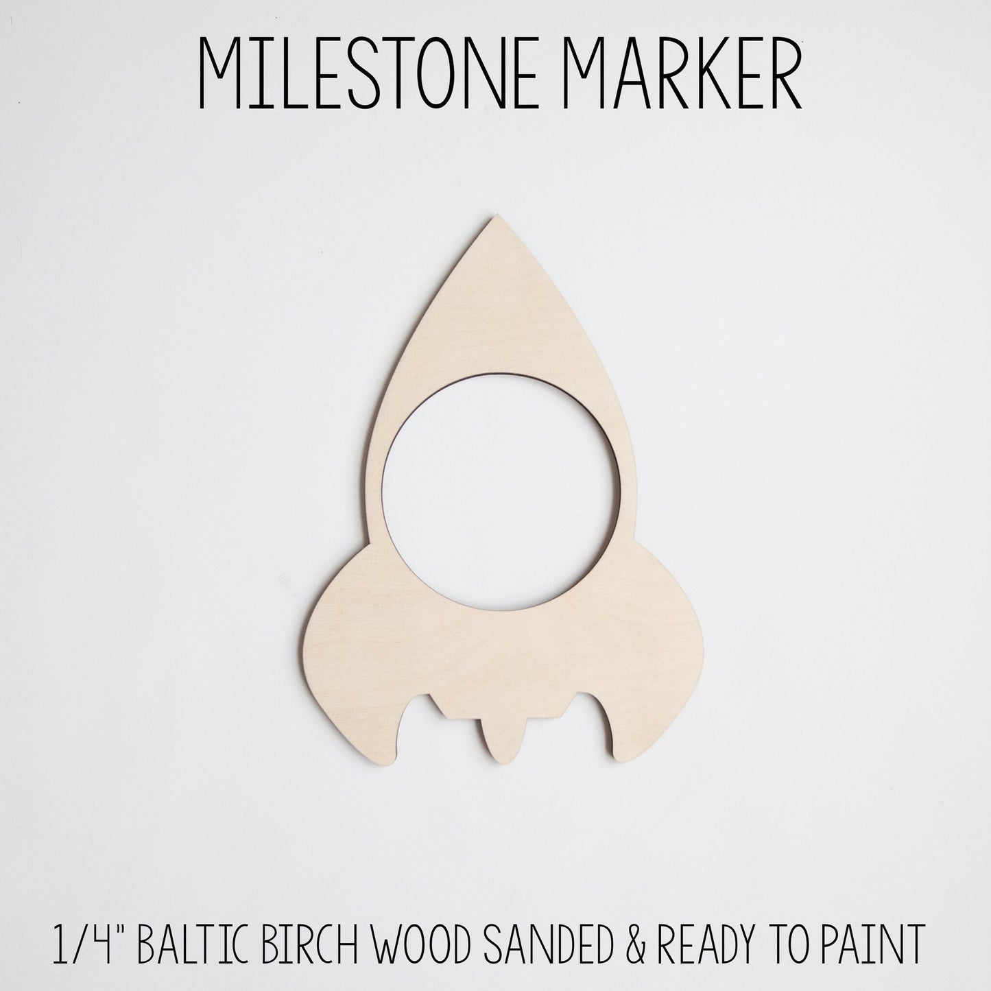 Rocket Milestone Marker for Milestone Blanket