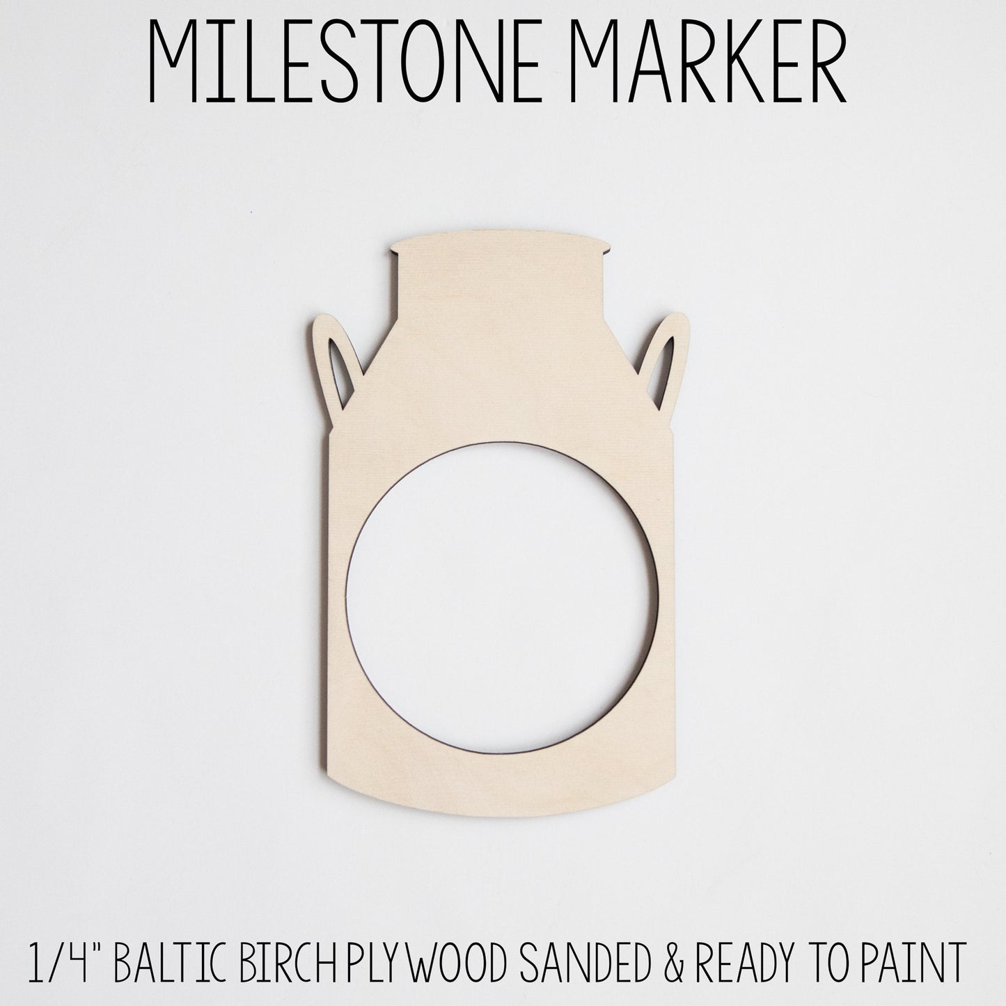 Milk Jug Milestone Marker for Milestone Blanket