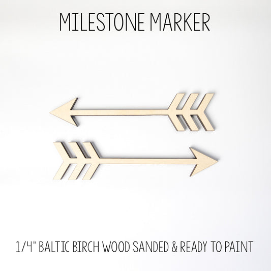 Arrow Milestone Marker for Milestone Blanket